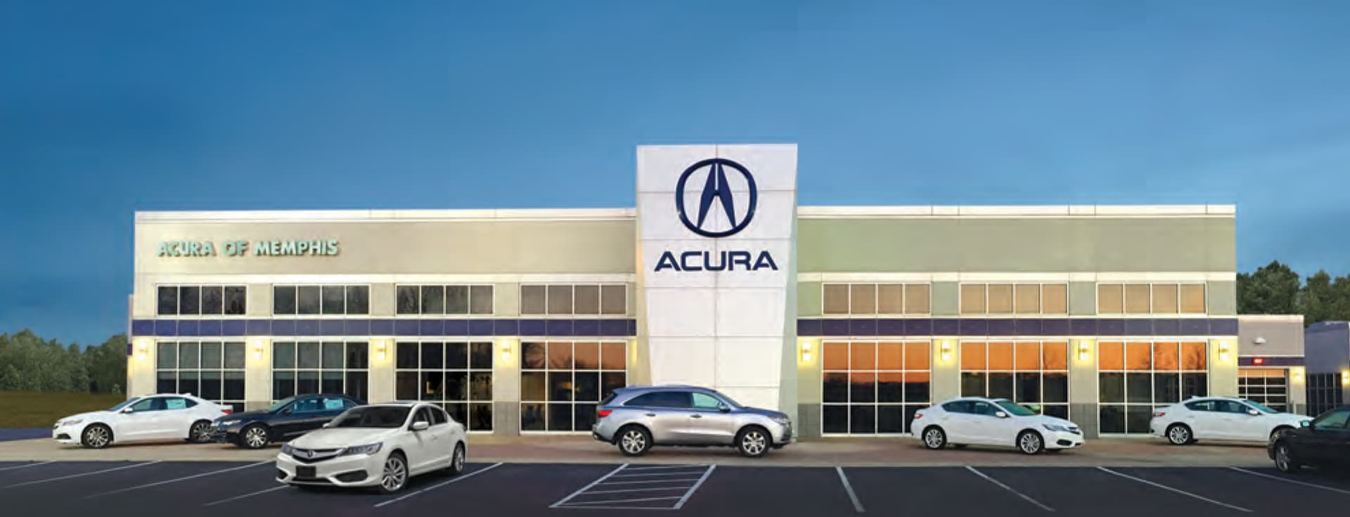 Acura of Memphis dealership exterior in Memphis, Tennessee