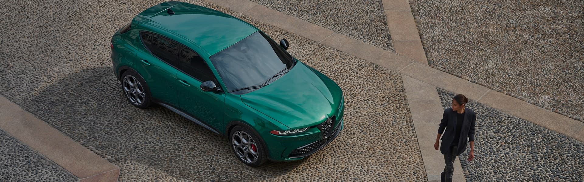 Alfa Romeo on a cobblestone street featured by Alfa Romeo of Memphis