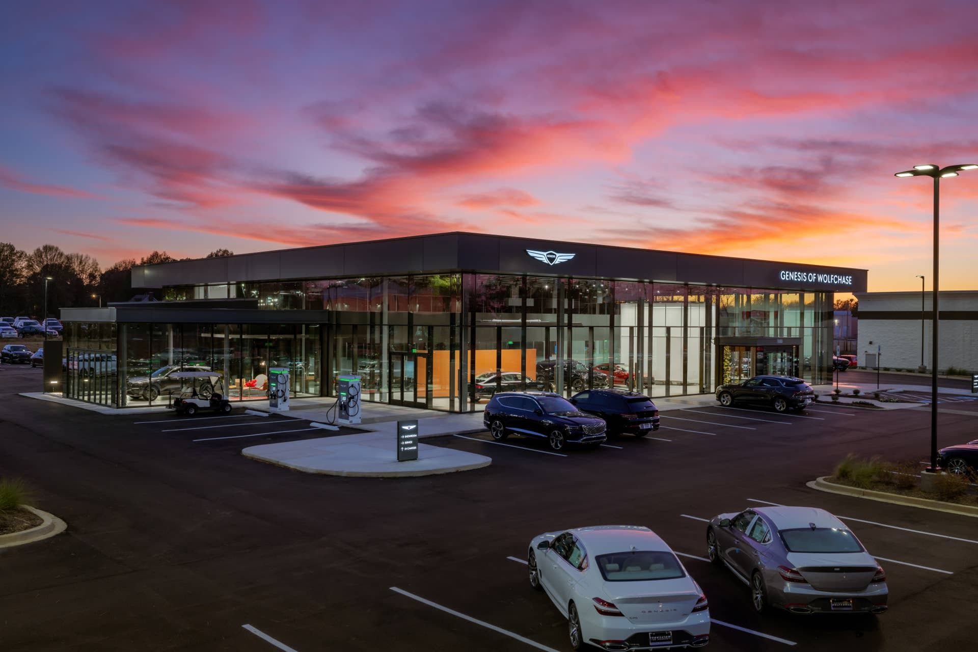 Genesis of Wolfchase dealership exterior in Memphis, Tennessee
